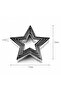 Star-shaped cookie cutter, available in 5 sizes, stainless steel, silver. - 2