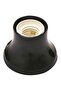 E27 straight-bottom socket black.