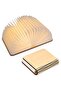 USB folding magnetic wooden reading light beige.
