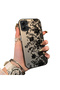Samsung Galaxy A05 Compatible Elegant Black Lace Flower Pattern Case, High Quality Matte Phone Case - 2