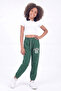 Girl's Double Pocket Printed Jogger Sweatpants