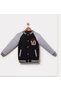 Children's College Coat / School Coat with Pockets, Snap Fasteners, Appliqués, Embroidery and Ribbed Details - 3