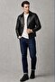Jemas Men's Black Genuine Leather Zippered Jacket - 2