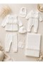 7-Piece Fisto Detailed Newborn Girl Baby Hospital Release Set/ 7-Piece 100% Cotton Premium Girl Baby Zibin Set/Gift Hospital Release Set