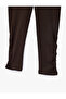 Elastic Waist Drawstring Cotton Ribbed Below-Knee Leggings - 4
