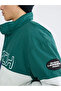 Xside Green Comfortable Fit Stand Collar Men's Coat - 4