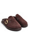 Women's Suede Orthopedic Sole Adjustable Buckle Daily Comfortable Stylish Thick Sole Sabo Slippers - 3