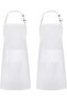 Apron for Men Women, Adjustable Cooking Kitchen Chef Aprons with 2 Pockets, Basic Green Dark,