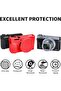 حافظة كاميرا للكاميرا الرقمية Canon Powershot G7 X Mark III، غطاء حماية من السيليكون الناعم مع غطاء قابل للطي - 4