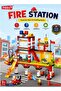 173PCS Fire Station Big Building Blocks Construction Playset for Ages 3+, City Series Multicolor Plastic Fire Rescue Station with 2 Firefighter Figures, 2 Firefighting Vehicles