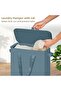 Laundry Basket, Dirty Clothes Basket with Handles, Foldable Laundry Basket for Clothes, Tall - 3