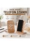 Natural Wooden Phone Stand Decorative Phone Holder Gift Item Stylish Design