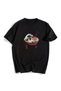 Mi̇ngalondon Eat Art Black Unisex Oversize T-Shirt - 2
