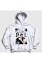 Unisex White Sparkles Jang Wonyoung K-Pop Ive Hooded Sweatshirt 620685Tt