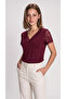 Women's Short Sleeve V-Neck Blouse, Pack of Lace Viscose - 2