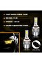 قطعتان من مصابيح LED للسيارة طراز H8/H11/H9، 6000K 3800LM، مصباح LED ساطع بشعاع عالي ومنخفض، بديل للهالوجين - 3