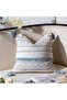 Decorative Lumbar Throw Pillow Cover 12x20 Rectangular Boho Accent Pillowcase Black Neutr