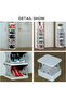 ABIN Small Shoe Rack Without Assembly, Foldable and Saving Space, Vertical Shoe Organizer for Bedroo - 5
