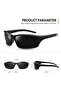 Sport Sunglasses for Men Women Uv Protection Lightweight Tr90 Rectangular Polarized Frame - 5