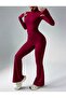 2-Piece Sports Tracksuit Set Bottom and Top Flexible Lycra Slim Fit - 3