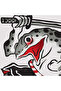 Samurai Frog - Regular Fit Polo Neck T-Shirt White - 4