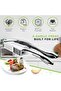 Kitchen Garlic Presser, 2 in 1 Stainless Steel Garlic Mincer, Dual Function Garlic Crusher wit - 3