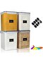 STEUGO 4PCS 5.2L /175 Oz Pantry Food Storage Containers with Lids Pantry, Plastic Kitchen Storage Co