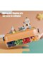 Plastic Box Organizers Storage Compatible with Lego, Clear Orange 1-Layer, Adjustable Compar - 6