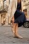 027-719 Tulle Stone Buckle Detailed Soft Toe-Cap Comfortable Women's Ballerinas - 2