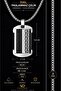 Stainless Steel Black Silver Color Bracelet Greek Pattern Necklace Set - 4