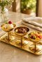 4-Piece Ice Cream Serving Bowl with Stand, Dessert and Snack Bowl Tray Set - 3