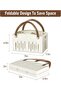 Shower Basket Caddy with Double Handle Foldable Dry Wet Separation Design for Bathroom, Do - 2