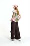 Brown Draped Balloon Pants 19156 - 4