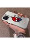iPhone 12 Pro Max Compatible Silicone Edge Hard Back Case Couple Phone Case Spider Man Patterned - 2