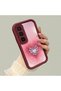 Infinix Hot 60 Pro Plus Compatible Pink Gradient Heart Spider Web Pattern Silicone Case