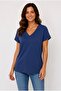 V-Neck Pocketed Oversize Tshirt - 2