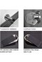 Doorstops 3pc stainless rubber wedge for interior/exterior. - 3