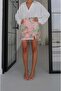Pink Lumiere Stone Embroidered Mini Skirt - 4