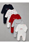 I Love Mom & Dad 5-Piece Baby Romper Set – Long Sleeves with Footed Snap Fasteners - 0/3 Months (100% Cotton Fabric) - 3