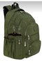 5-Compartment Luxury Crinkle Fabric High School and Middle School Backpack + Monkey Keychain Gift for Women, Men, and Children - 3