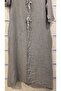 Italian Linen Dress with Large Button Detail - 4