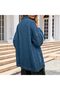 Women's Jean Jacket Oversized Boyfriend Button Up Shirt Shacket | Denim Fabric, Long Sleeve, Button - 3