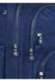 5-Compartment Luxury Crinkle Fabric High School and Middle School Backpack + Monkey Keychain Gift for Women, Men, and Children - 7