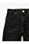 Comfortable Cut Balloon Shape Denim Trousers with Cotton Pockets - 7