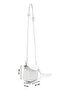 Mino Women's Mini Crossbody Bag with Adjustable Knot Detail Strap and Ankle Accessory, White - 2