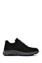 Men's Black Lace-Up Thick Soled Nubuck Leather Casual Sneaker Wm700005Dn