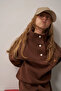 High Collar Snap Fastener Sweatshirt - 7