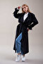Women's Belted Long Trench Coat Oversized Cut