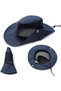 Breathable Men's Summer Hat - Head Circumference 56-58 cm Width 35 Length 38 Height 12 Sun Protection Fisherman's Casual Hiking Mesh Simple - 2