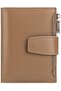Women's wallet amber yellow soft leather card holder.